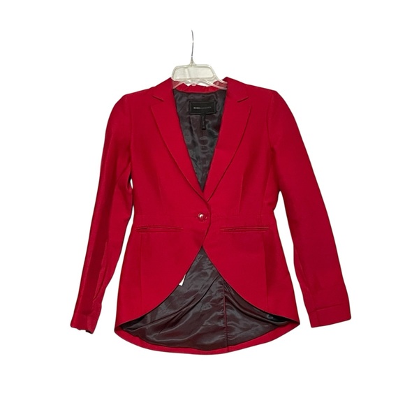 BCBG “Noah” Red Tuxedo Style Blazer size X-Sale - Picture 1 of 14